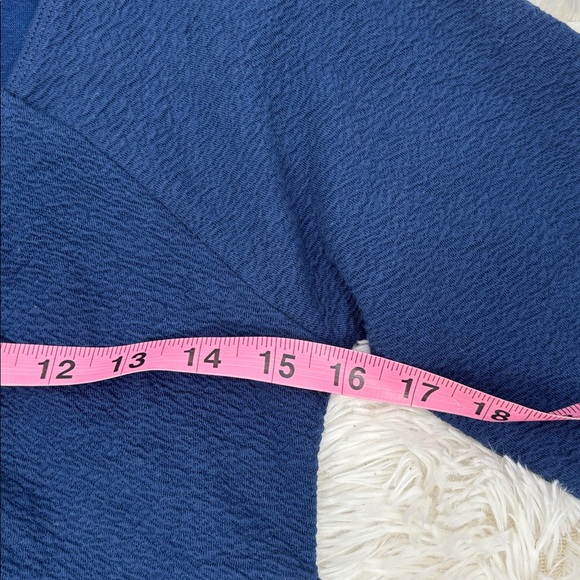 Maeve Anthropologie Dark Blue Long Sleeve Shirt Sweetheart Top New With Tags - Picture 12 of 15